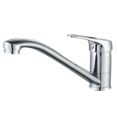 BELZ Robinet Cuisine, Robinet de cuisine mitigeur à rotation 360° & levier unique, avec cartouche en céramique & tuyau de 60cm, Messing Chrom Anti-Corrosion pour évier de cuisine, Chromée