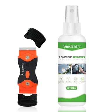 Smdrafy Dissolvant Colle, Decolle Etiquette, Dissolvant D'adhésif, Élimination Rapide des Étiquettes, Enlever les Étiquettes et les Résidus de Colle, Aucune Trace de Colle, 100ml