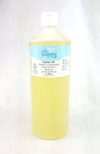 Huile de ricin bio pressée à froid - 100% pure - 1 litre