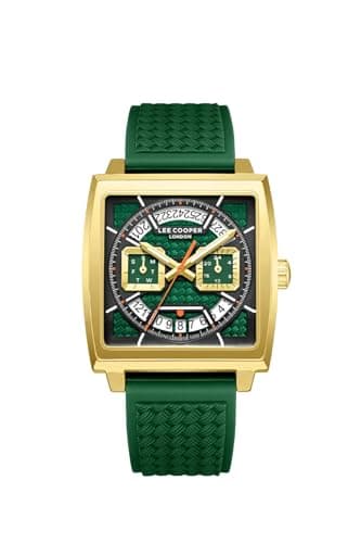Lee Cooper Homme Analogique Quartz Montre avec Bracelet en Silicone LC08065.177