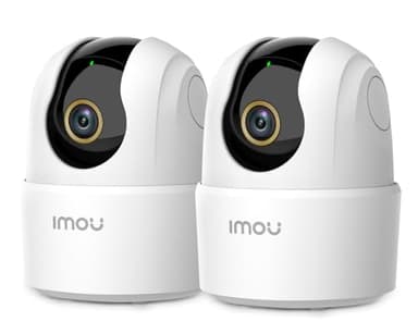 Imou 2.5K(4MP) Lot de 2 Caméra Surveillance WiFi Intérieure Caméra 360° Connectée Smartphone avec Détection Humaine AI Suivi Intelligent Sirène Audio Bidirectionnel Compatible Alexa pour Bébé/Animaux