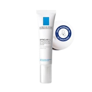 La Roche-Posay - Effaclar A.I. - Soin Visage Anti-Imperfections Ciblé - Enrichi en Niacinamide et Acide Salicylique - Réduit Les Boutons et Taches - Peau Grasse à Tendance Acnéique