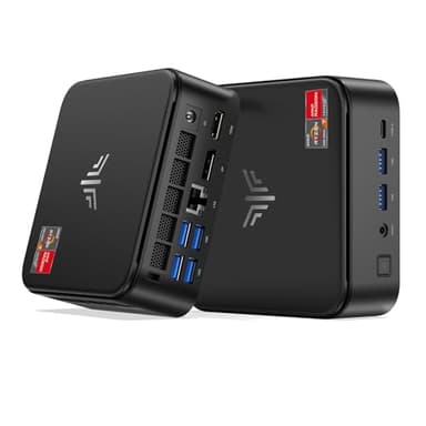 E3B Mini PC 32 Go DDR4 512 Go SSD, Ryzen 7 5700U(Jusqu'à 4,3 GHz,8C/16T) Micro Ordinateur Bureau, AMD Radeon RX Vega 8 PC pour Bureau/Home Cinéma/Affaires/Voyage【WiFi 6/Buetooth 5,2/DP+HDMI+USB-C】