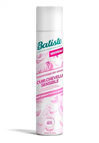 Batiste Shampooing Sec, Cuir Chevelu Sensible Légèrement Parfumé, Testé Dermatologiquement, Respecte le Cuir Chevelu, Sans Rinçage, Formule Légère pour des Cheveux Rafraîchis, à l'Aloe Vera, 200ml
