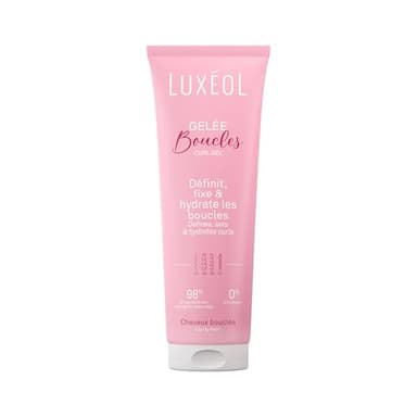 Luxéol - Gelée Cheveux Bouclés - Définit, Fixe & Hydrate Les Boucles Sans Effet Carton - Limite les Frisottis - Parfum Gourmand - Méthode Curly Hair - Sans Silicones - Fabriquée en France - 250 ml