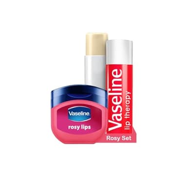 Vaseline Lip Therapy Rosy| Set de Baume à lèvres teinté nourrissant et Soin pour lèvres teinté Stick| Hydratant pour les lèvres (Rosy Set)