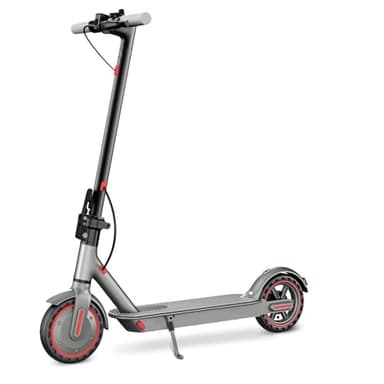 EGGKING Trottinette électrique adulte 350 W, batterie 36 V 10,5 Ah, autonomie 30 km, 25 km/h, roues antidérapantes 8,5 pouces, double freinage, LCD et application, flèches directionnelles, scooter