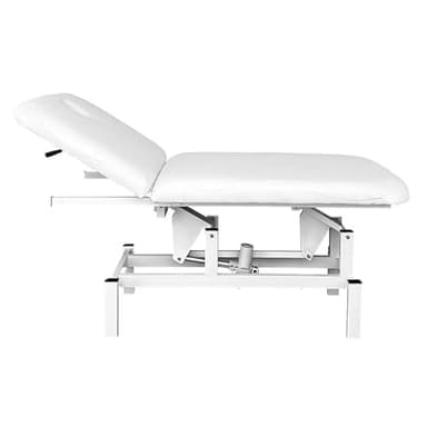 PLUS SANTE - FOBIA, Table de Soins Esthétiques Électrique, Largeur 65 à 75 cm, Hauteur Réglable (Blanc, 65cm (sans Porte Rouleau,sans Roulette))
