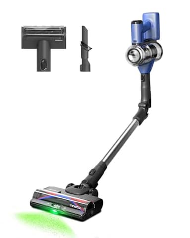 Tineco Pure One S50 Pro Aspirateur Balai sans Fil, Aspiration 200AW, Autonomie 95 Min, Brosse Anti-écheveaux, Tube Pliable à 180°, Eclairage LED Vert à 120°, Elimine Facilement Gros Débris