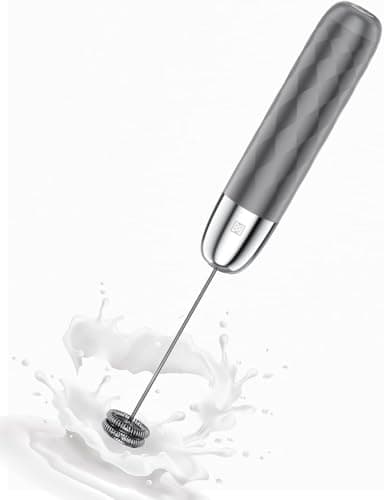 Maestri House Mousseur à Lait Électrique, Rechargeable Mousseur a Lait, Fouet en Acier Inoxydable, Portable Mini Mixeur pour Café, Latte, Cappuccino, Matcha, Lunafro Mini (Sans Support)