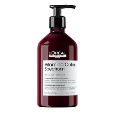 L'OREAL PROFESSIONNEL - Shampoing Cheveux Colorés - Protège La Coloration Jusqu'À 100 Jours - Cheveux Plus Forts & Plus Brillants - Sans Sulfate - Série Expert Vitamino Color Spectrum