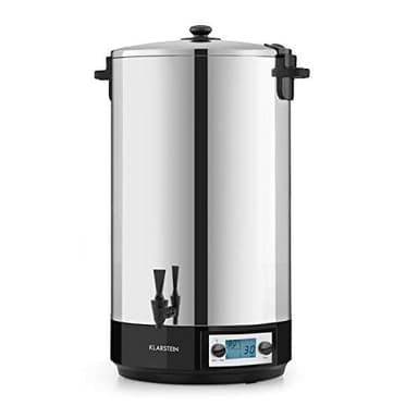 Klarstein KonfiStar 60 Digital - Stérilisateur automatique, Distributeur de boissons chaudes, 60 Litres, 2500 Watt, 30-100 °C, Minuterie, fonction réchauffage, acier inoxydable poli