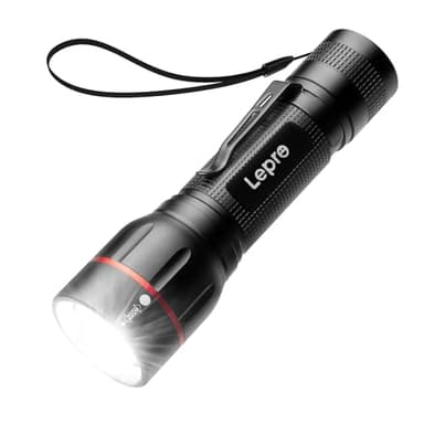 Lepro Lampe Torche LED, LE2050 Lampe de Poche Ultra Puissante, 5 Modes D'éclairage, Zoomable, IPX4 Étanche, Longue Durée pour Enfant Camping Randonnée Pêche Bricolage Urgence Coupure de Courant