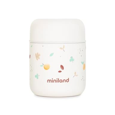 Miniland Thermos Mini Valencia 280ml. Thermos pour aliments pour bébés, avec double couche d'acier qui maintient la température des aliments pendant des heures