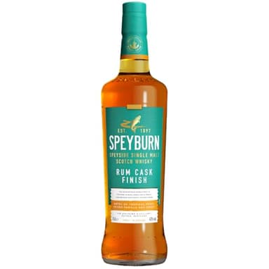 Speyburn - Rum Cask Finish, Whisky Single Malt, 40% Alcool, Origine : Ecosse-Speyside, Notes de Caramel et Vanille, 70 cl
