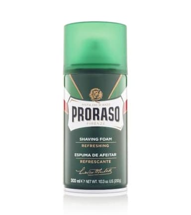 Proraso | Mousse à raser rafraîchissante (bombe de 300 ml) – Mousse à raser tonifiante à l'huile d'eucalyptus et au menthol – Fabriquée en Italie
