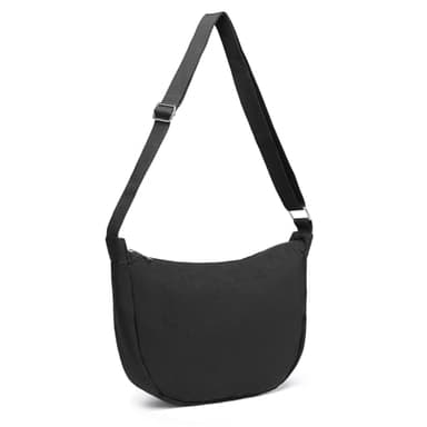 Miss Lulu Sac Banane Femme,Sac à Bandoulière en Nylon avec Sangle Réglable pour Sports et Loisirs