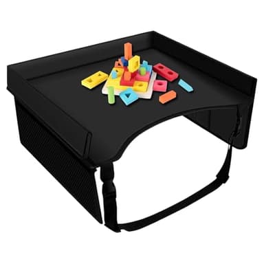 Plateau De Voyage Pour Enfant, Plateau De Siège De Voiture, Plateau De Voiture Pour Enfant, Avec Sangle Réglable Et Poche, Plateau De Table Pour Siège Auto Pour Enfant Activités De Voyage En Voiture