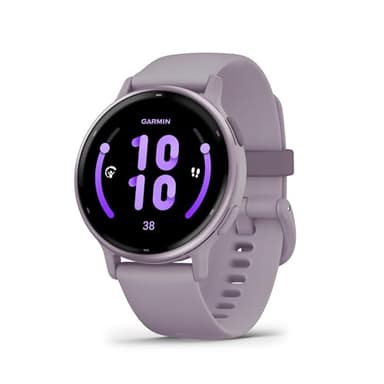 Garmin vívoactive 5 - Montre connectée GPS Sport et santé – Metallic Orchid avec Bracelet Violet