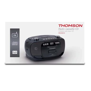 THOMSON Radio CD Portable Silver Cassette