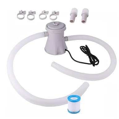 VICASKY Pompe de Filtration Eau Piscine Gph avec Circulation Pompe à Eau Électrique Compacte Facile à Démonter et Entretenir Adaptée pour Piscine Familiale et Élimination des Impuretés