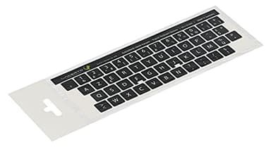 Lacerto® 14x14 mm - Autocollants français AZERTY - pour claviers PC et Ordinateur Portable - avec stratifié Mat résistant aux Rayures | French Keyboard Stickers | Couleur : Noir
