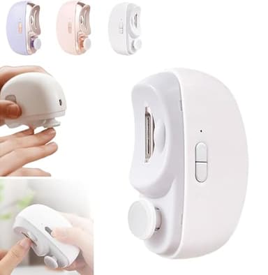 Coupe-ongles électrique pour les seniors, 2026 coupe-ongles, coupe-ongles électrique automatique 3-en-1 avec fonction de polissage, coupe-ongles électrique pour les personnes âgées, les bébés, les