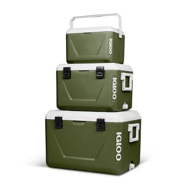 Igloo Ensemble de glacières passives empilables – 55L, 27L et 11L – Idéal pour Le Camping, Les Loisirs et Le Travail.