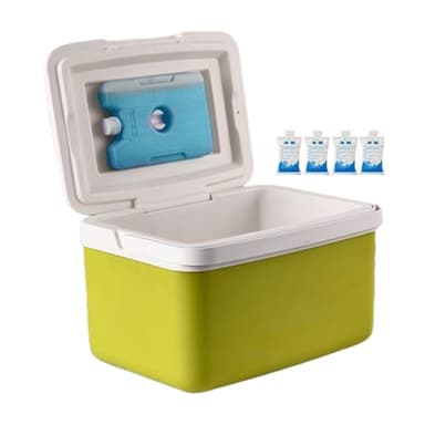 Glacière portable avec poignée, capacité de 15 l, pour pique-nique, camping, pêche, bateau, barbecue, grâce à la doublure intérieure résistante taches et imperméable ainsi que