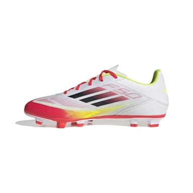 Adidas Mixte F50 Club Football Boots FG/MG, Cloud White/Core Black/Solar Yellow, 46 EU