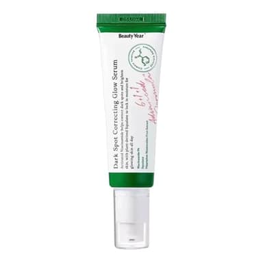 Sérum Hydratant Éclaircissant & Anti-Âge – Anti-Taches Brunes & Acné – Dark Spot Glow & Correct Niacinamide 5%| Fabriqué en Corée| Vegan| Extraits Végétaux Puissants d'Asie| Tout Type de Peau| 50 ml