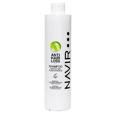 NAVIR Professionnel | Shampoing Anti Chute de Cheveux Femme et Homme – Traitement Fortifiant à la Kératine et Vitamine B6 – Shampooing Anti Chute pour Tous Types de Cheveux – 500 ml