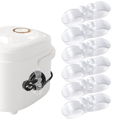 6 Pcs Organisateur Cable Winder Autocollants Management pour Appareils Electroménagers de Cuisine, Range Cable Organizer Enrouleur de Rangement Organisateurs de Câbles pour Riz Cuiseur, Centrifugeuse