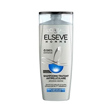 L'Oréal Paris Elseve Homme Shampooing Traitant Antipelliculaire Homme pour Cheveux Normaux à Pellicules 1 Unité