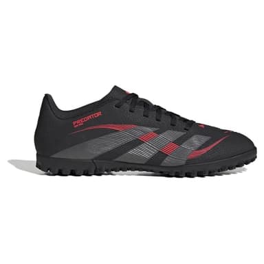 Adidas Mixte Predator Club Turf Football Boots, Core Black/Grey Four/Lucid Red, 42 EU