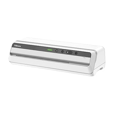 Fellowes Plastifieuse Jupiter A3, pour plastifier à chaud des pochettes de 80 à 250 microns, usage intensif, marche arrière automatique, comprend 10 pochettes de plastification, blanc