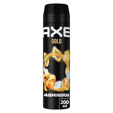 AXE - Déodorant Homme Spray - Gold - 48h non-stop frais - Parfum bois de Oud et vanille noire - 200ml