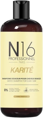 Shampooing Bio Karité N16 Professionnel - Nutrition & hydration - Certifié Cosmos Organic ECOCERT - Sans Sulfate Parabène - Marque Française - 500ml