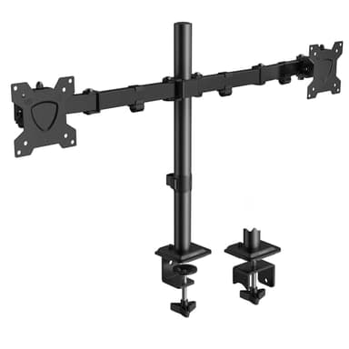 KOORUI Support Ecran PC 2 Moniteur pour écrans Plats et incurvés de 13-27 Pouces, Bras Ecran PC Réglable en Hauteur, Inclinable, Rotatif, Poids Max 10KG, VESA 75x75/100x100mm