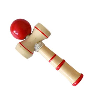 Gcroet Jouet en Bois Kendama Bleu Balle Bleu Classique Japonais Banc de compétence de compétence en Bois Jouet en Bois.