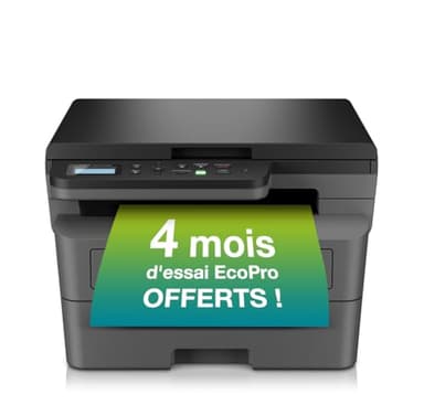 Brother DCP-L2627DWE - Imprimante Multifonction 3 en 1 (Impression/Scan/Copie) Laser Monochrome - USB/WiFi - Imprime jusqu'à 32 ppm - 4 Mois OFFERTS à l'abonnement d'encre et de Toner EcoPro
