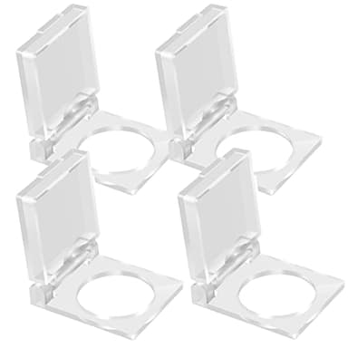 Gebildet 4pcs 22mm Couvercle d'interrupteur à Bouton Poussoir de Sécurité Anti-poussière, Couvercle de Protection en Plastique pour Interrupteur à Bouton-Poussoir 22mm (Transparent)