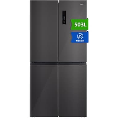 CHIQ CCD503NEIBE Réfrigérateur Américain, Multi-Portes 503 L, Inverter Compressor, No Frost, Multiple Airflow Care, Panneau tactile, Hauteur 177,5 cm, Longueur 85,3 cm, Profondeur 69,8 cm