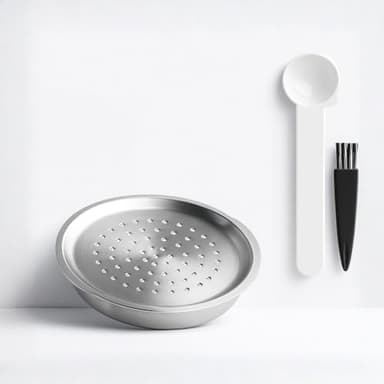 HELLOCAPS Dosette Capsule Réutilisable Inox Rechargeable Compatible Senseo Permanente Filtre À Remplir Accessoire Original Écologique Durable pour Café