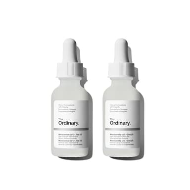 The Ordinary Niacinamide 10% + Zinc 1%, Sérum illuminant et lissant, pour les peaux sujettes aux imperfections, 30 ml (Lot de 2)