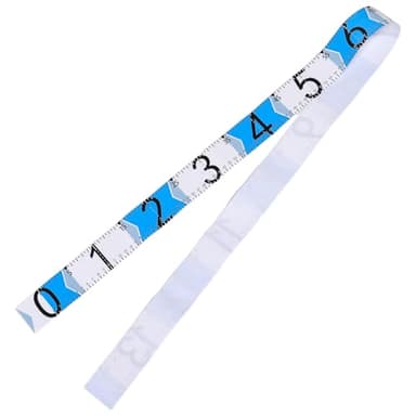 Alasum Lot de 2 Règles de Pêche Étanches Autocollantes pour Bateau et Kayak – Ruban de Mesure Pliable en PVC Bleu – Accessoires Portables pour Établi, Glacière et Pêche en Plein