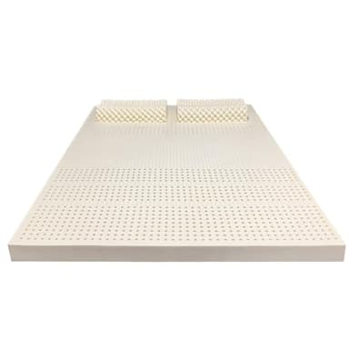 Matelas en latex naturel – 5 cm d'épaisseur, 130 x 210 cm, doux et confortable, ventilation en nid d'abeille, résistant à la compression, idéal pour un meilleur sommeil et un meilleur soutien