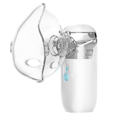 Lvozize Nebulisateur Inhalateur Pour Adultes, Silencieuse Nébuliseur Portable Aerosol Medical Rechargeable USB-C Portable Inhalateur Vapeur 2 Masques et 1 Embout