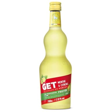 Liqueur GET Menthe & Citrons, 17,9% vol., 70cl / 700ml, la fraîcheur fruitée