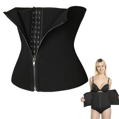 ZFRITP Gaine Amincissante Ventre Plat Femme Gaine Ventre Plat Femme Gaine Amincissant Corset, Body Sculptant pour Ventre, Waist Trainer Serre Taille, M, Noir